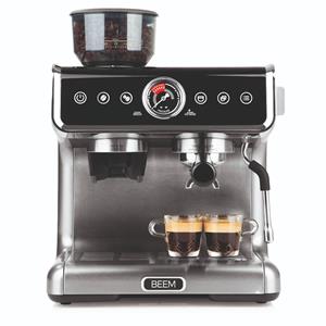 BEEM Siebträgermaschine Kaffeemaschine ESPRESSO-GRIND-PROFESSION Mahlwerk 15 bar Kegelmahlwerk, 2xThermoblock Dampfdüse Entkalkungsfunktion