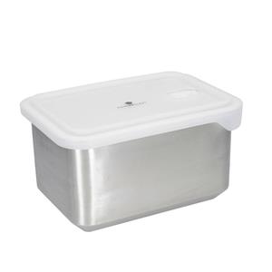 All-in-One Lunch Box aus Edelstahl mit Deckel, geeignet für Mikrowelle, Backofen und Gefrierschrank, 2,7 l - Masterclass