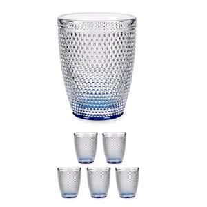 Vivalto Set van 12x stuks luxe kristal-look transparante drinkglazen/waterglaze 300 ml