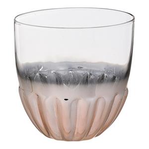 DEPOT Trinkglas Rille ca. 250ml, ca., roségold