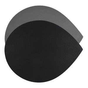 DEPOT Tischset Wende Blatt schwarz/gr, schwarz