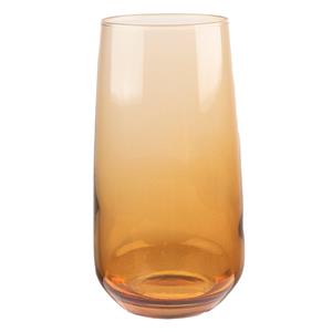 Clayre & Eef Waterglas 430 Ml Bruin Glas Drinkbeker Drinkglas Bruin Drinkbeker Drinkglas
