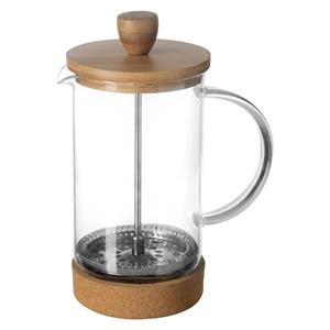 French Press Cafetiere - Glas/bamboe - 600 Ml - Cafetiere