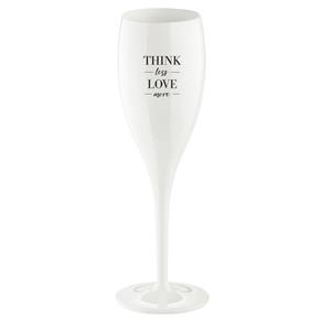 Vepa Bins Champagneglas 'Think Less Love More' - Koziol Cheers No. 1