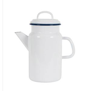 Kockums Kaffeekanne »Email Kaffeekanne Teekanne Kanne von Kockums Inhalt 2 Liter Farbe: kockums white«
