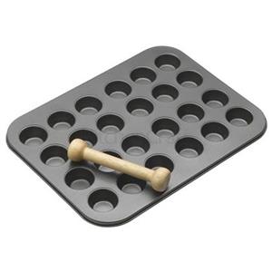 MasterClass - Bakvorm voor 24 mini (quiche) vormen met deegstamper, 35