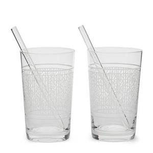 Rivièra Maison Cocktailglas »Longdrinkgläser mit Strohhalmen RM (4-teilig)«