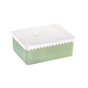 Blafre Lunchbox polar bear - white/coast green -