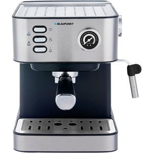 Blaupunkt CMP312 Espressomachine met filterhouder Staal, Zwart Met melkopschuimer, Met kopverwarmer