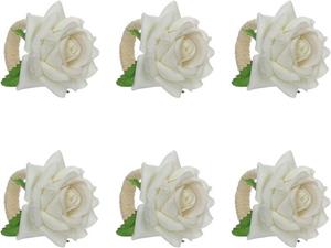 ELIAUK Serviettenring »6 Stück Rose Serviettenringe Blume Serviettenringe Set Simulationsrose«, (6-tlg)