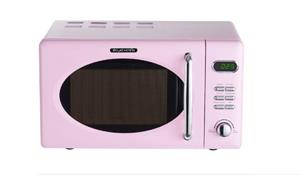 Wolkenstein Mikrowelle  WMW720 SP pink RETRO Mikrowelle 700Watt 20l nostalgie, 20,00 l, Retro Design