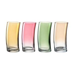 Leonardo Longdrinkglas »SWING Trinkgläser 450 ml 4er Set«, Glas