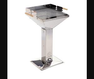 Grillchef Holzkohlegrill, Trichtergrill 95,5cm silber Style 11282