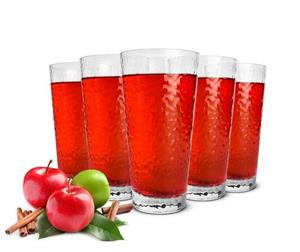 Sendez Longdrinkglas »6 Trinkgläser 390ml mit Hammerschlag-Optik Longdrinkgläser Cocktailgläser Saftgläser«