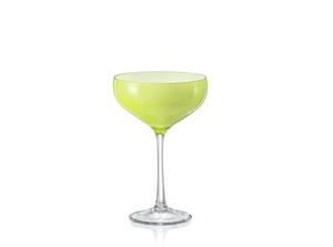 Crystalex Cocktailglas »Coupe Praline Pistachio Pistazie grün«, Kristallglas, 180 ml, 4er Set
