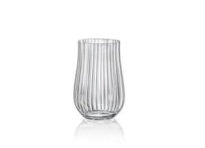 Crystalex Longdrinkglas »Tulipa Optic 450 ml 6er Set«, geriffelt, Kristallglas