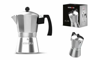 Taurus Espressokocher Italienische Kaffeemaschine  KCP9009 9T MINI MOKA Silberfarben Aluminium 9