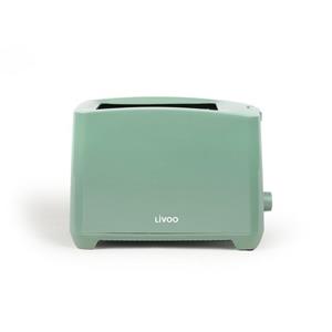 LIVOO Toaster  Toaster 2-Schlitze Toastautomat 750 W LED Krümmelschublade DOD162VS grün