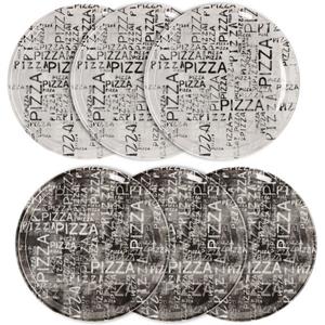 MamboCat Pizzateller »6er Set Pizzateller Napoli Black & White 33cm - 04018#Z70 + 04018#Z69«