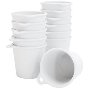 SoPro Schnapsglas »12x Schnapsbecher Plastik 4 cl wiederverwendbar - Shotgläser 40 Milliliter weiß - Mehrweg Schnapsglas zum Umhängen - Shot Becher 4cl - Schnapsgläser f&uum