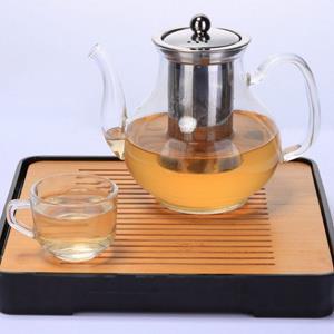 Asphald Teekanne »Teekanne Glas mit Edelstahl Sieb 1100ml«, 1.1 l, (Set), Rostfreien Sieb