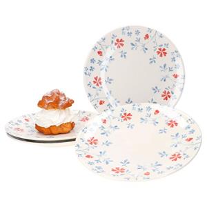 Ritzenhoff & Breker Frühstücksteller »4er Set Dessert- Kuchenteller Blume Blau Julia 21,5cm  - 404203«