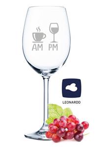 GRAVURZEILE Rotweinglas »Leonardo Weinglas mit Gravur AM PM«, Glas
