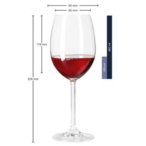 GRAVURZEILE Rotweinglas »Leonardo Weinglas mit Gravur - Schalke Geschenk im 2er Set - Weingeschenk - Souvenir Andenken & Mitbringsel - Geburtstagsgeschenk für Sie & Ihn«, Glas