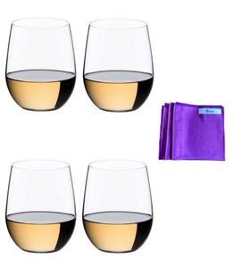 RIEDEL Glas Weißweinglas »4 O Viognier-/Chardonnaygläser Weißweingläser 0414/05 im Dekomiro Set«, Kristallglas
