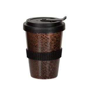 Mahlwerck Manufaktur Becher »Coffee2Go Snake«, animalprint, auslaufsicher, 300 ml