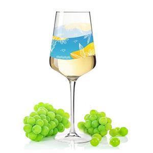 GRAVURZEILE Rotweinglas »Leonardo Puccini Weingläser mit UV-Druck - Summerfeeling Design - Geschenk für Weingenießer zum Grillfest Sommerfest - ein sommerliches Geschenk für