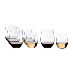 RIEDEL Glas Weinglas »O Cabernet Merlot / Viognier Chardonnay 2 x 4er«, Kristallglas