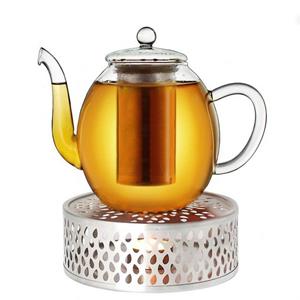Creano Teekanne » Teekanne aus Glas 1,0l + ein Stövchen aus«, 1 l, (Set, 1 Teekanne, 1 Stövchen, 1 Deckel)