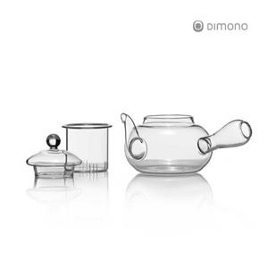 Dimono Teekanne »Kyusu Japanische Glas-Kanne«, Filter & Tee-Sieb 600ml