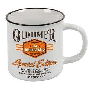 LOBO NEGRO Tasse »Kaffeebecher als Geschenk für den Rentner - Oldtimer im Ruhestand - Vintage Style im Geschenkkarton«
