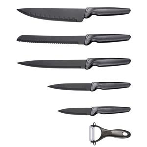 Michelino Messer-Set »6 teiliges Messerset (5 Messer & 1 Sparschäler) in Klappbox scharfe Messerklingen Küchenmesser Fleischmesser«