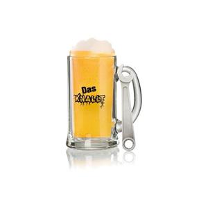 Ritzenhoff & Breker Bierglas »Bier das knallt Bierkrug und Öffner 500 ml 2er Set«, Glas