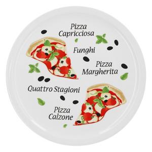 Van Well Pizzateller »Pizzateller Margherita groß - 30,5cm Porzellan Teller mit schönem Motiv - für Pizza / Pasta, den großen Hunger oder zum Anrichten geeignet&l