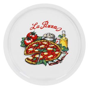 Van Well Pizzateller »Pizzateller Napoli groß - 30,5cm Porzellan Teller mit schönem Motiv - für Pizza / Pasta, den großen Hunger oder zum Anrichten geeignet«