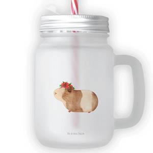 Mr. & Mrs. Panda Longdrinkglas »Meerschweinchen weise - Transparent - Geschenk, Motivation, Cocktailglas, lustige Sprüche, gute Laune, süße Tiermotive, Tiere, Spruch, Blumenkind&