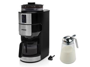 Princess Filterkaffeemaschine, mit Mahlwerk für Bohnen, Timer & abnehmbaren Wassertank – auch für Filter-Kaffee Pulver geeignet