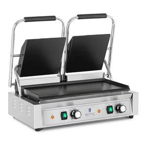 Dubbele contactgrill - Flat - Royal Catering - 3,600 W