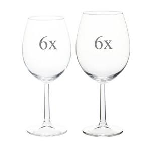 Neuetischkultur Weinglas »Weinglas-Set, 12-teilig 2 Größen«, Glas