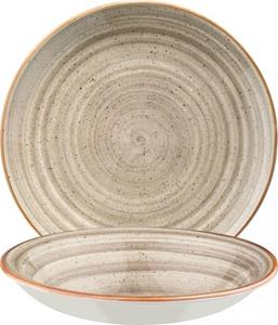 Bonna Suppenteller »Aura Terrain Plate«, Teller tief Supenteller 20cm 500ml Porzellan sand 1 Stück