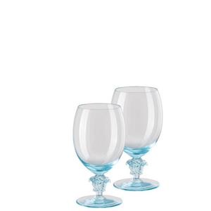 Rosenthal meets Versace Rotweinglas »Medusa Lumiere 2nd Edition Teal 2er Set«, Kristallglas