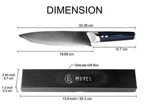 Muxel Kochmesser »The Blue Kinfe, das blaue Messer: Kochmesser oder«, extra scharf