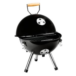 Gravidus Holzkohlegrill »Mini Kugelgrill Holzkohle Picknick Camping Festival Grill Klein Schwarz«