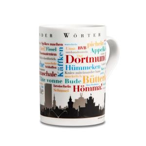 Deine Wörter Tasse »Kaffeebecher Dortmunder Wörter«, Porzellan