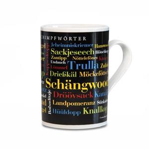 Deine Wörter Tasse »Kaffeebecher Kölner Schimpfwörter«, Porzellan
