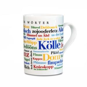 Deine Wörter Tasse »Kaffeebecher Kölner Wörter«, Porzellan